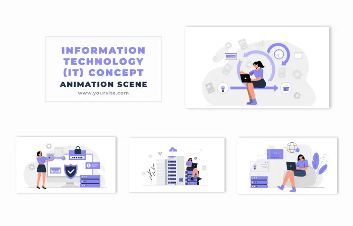 Information Technology 2D Character Animation Scene